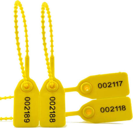 Container Seal Tags — Box of 100 (Plastic Indicative)