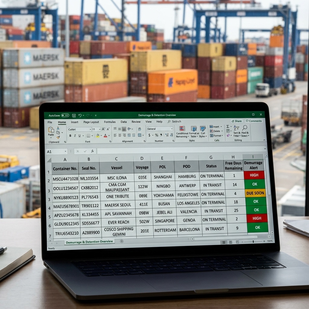 Container Tracking Spreadsheet (Excel Download)