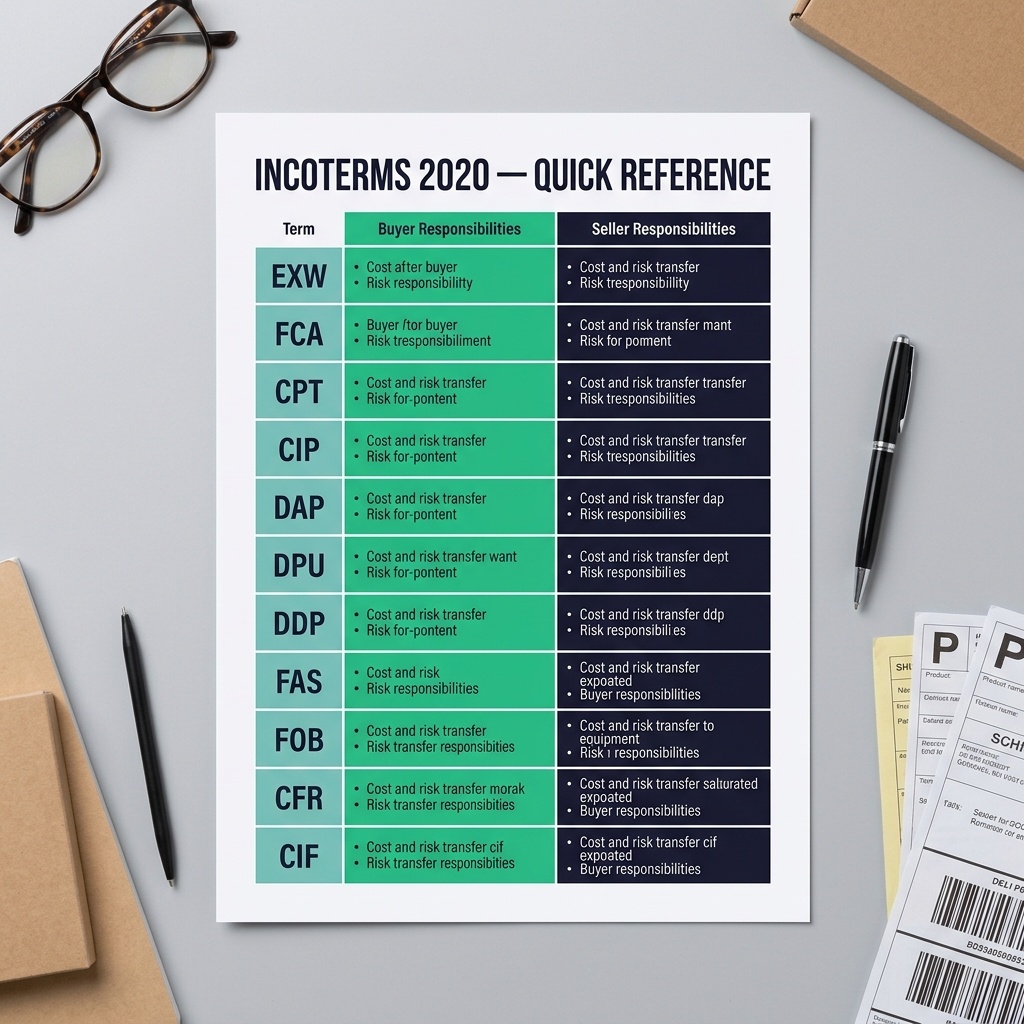 Incoterms Quick Reference Poster (PDF Download)