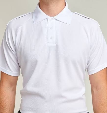 Marine Polo Shirt — with Epaulettes