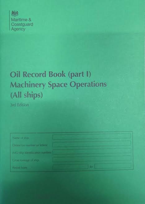 Oil Record Book Part I (MARPOL Compliant)