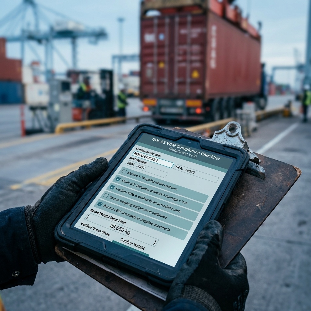 SOLAS VGM Compliance Checklist (PDF Download)